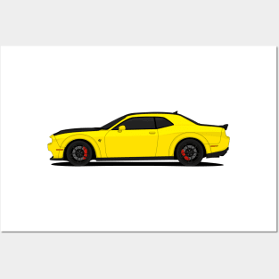 HELLCAT SIDE YELLOW Posters and Art